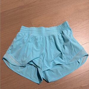 lululemon athletica hotty hot high rise 2 1/2” Sky Blue Athletic Shorts
